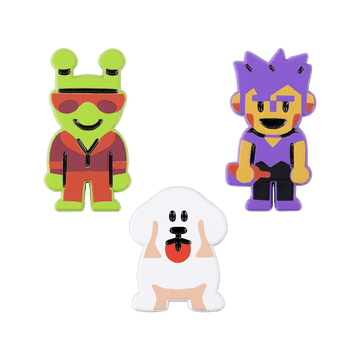 Party House Guests Pin Set