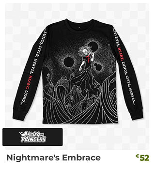 Nightmare's Embrace is back in stock at fangamer.eu