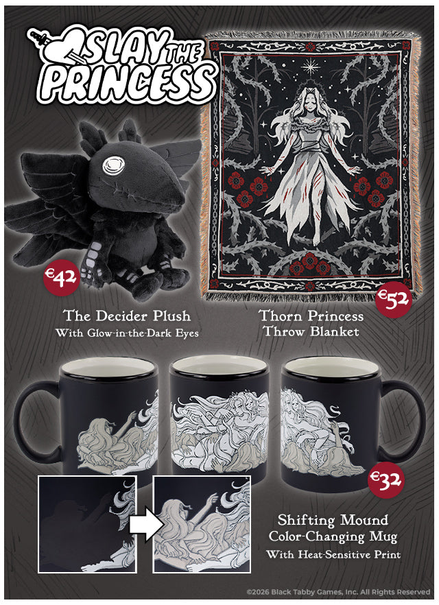 New Slay the Princess merch available now at Fangamer.eu