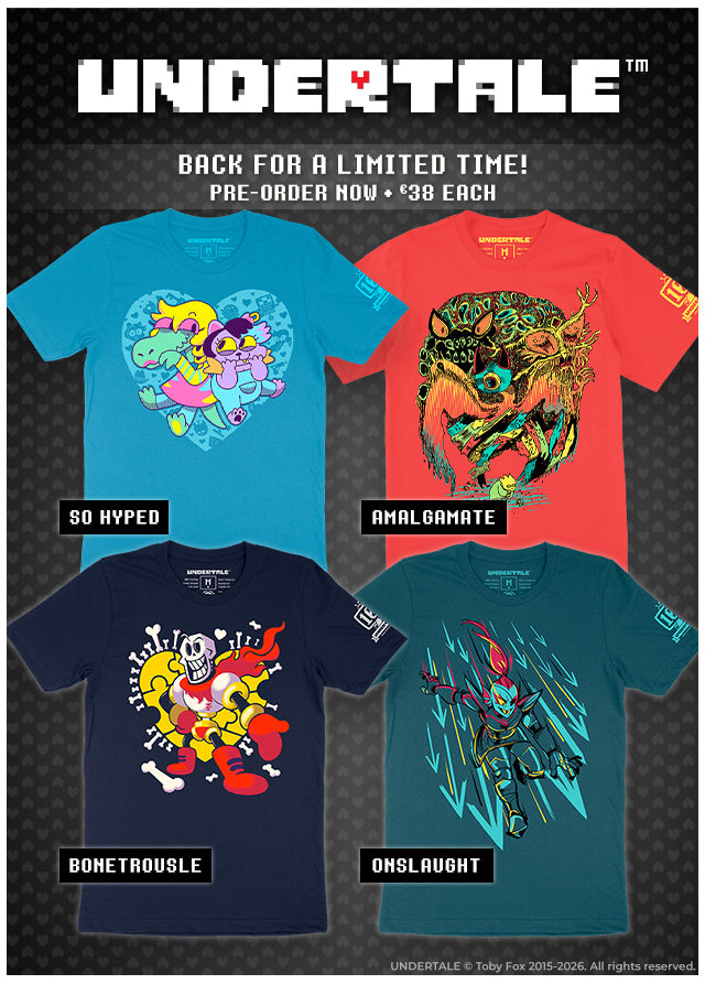 New UNDERTALE merch available at Fangamer.eu
