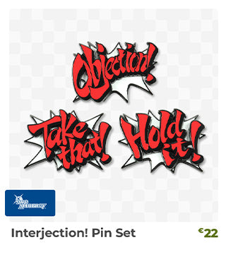 Interjection! Pin Set is back in stock at Fangamer.eu