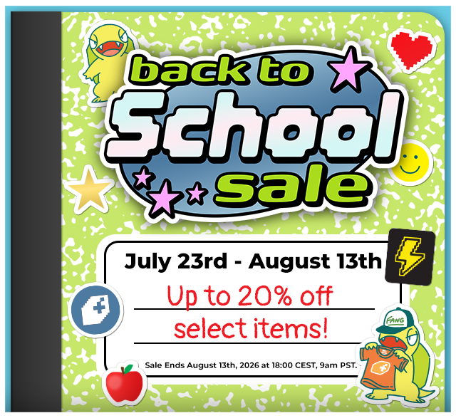 Back to School sale running now at Fangamer.eu