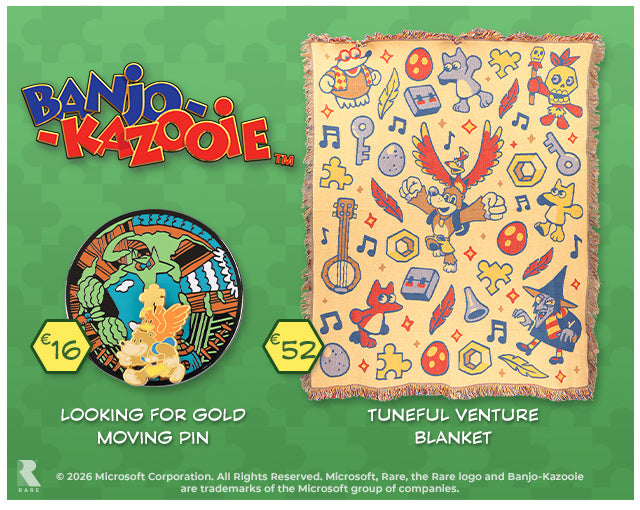 New Banjo-Kazooie merch available at Fangamer.eu