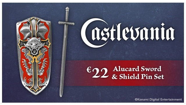 New Castlevania pin available at Fangamer.eu