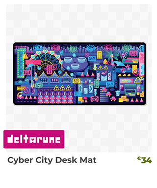 Cyber City Desk Mat is back in stock at fangamer.eu