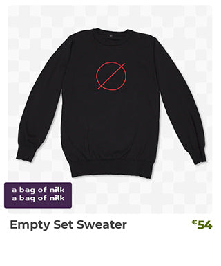 Empty Set Sweater is back in stock at fangamer.eu