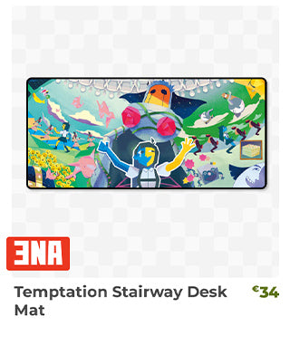 Temptation Stairway Desk Mat is back in stock at fangamer.eu