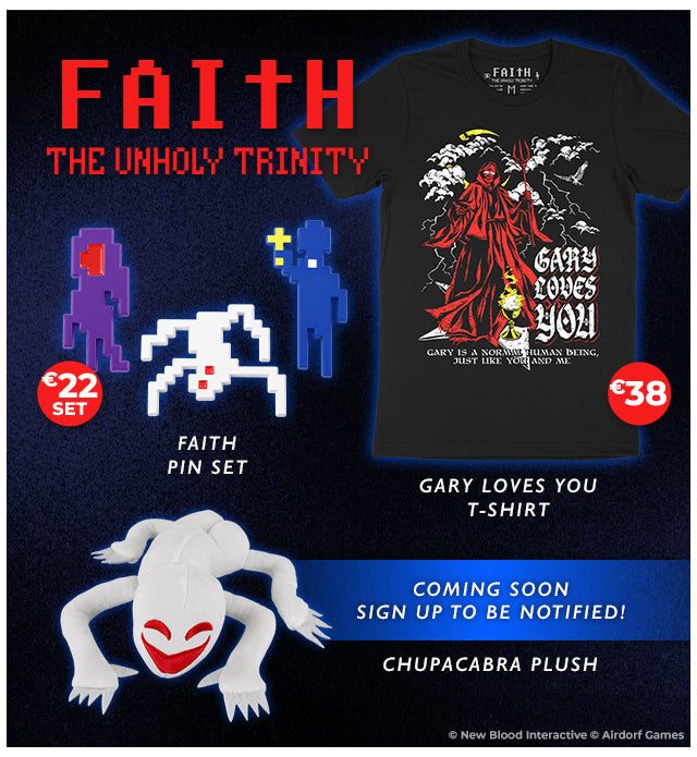 New FAITH merch available at fangamer.eu