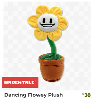 Dancing Flowey Plush is back in stock at fangamer.eu
