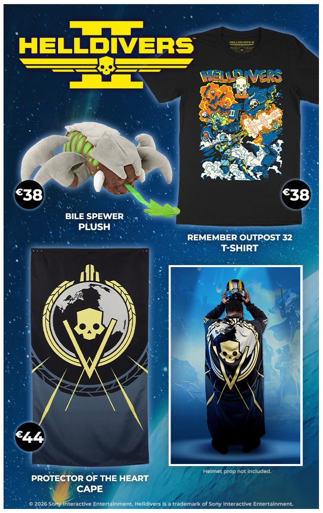 New Helldivers II merch now available at Fangamer.eu