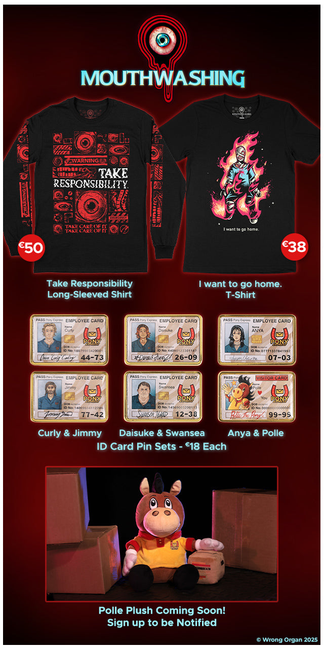 New Mouthwashing merch is available at Fangamer.eu