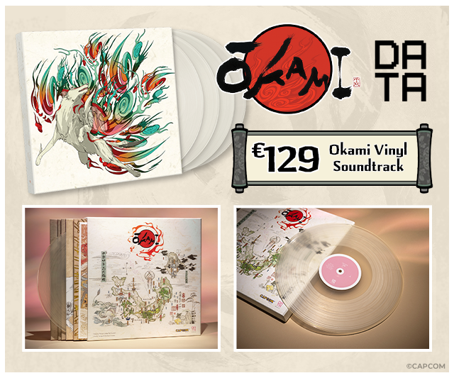 Okami Vinyl Soundtrack available now at Fangamer.eu