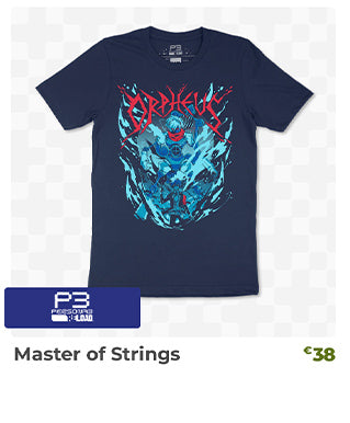 Master of Strings Shirt is back in stock at fangamer.eu