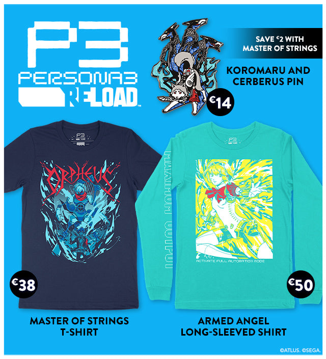 New Persona 3 Reload merch is available at Fangamer.eu