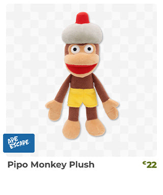 Pipo Monkey Plush is back in stock at fangamer.eu