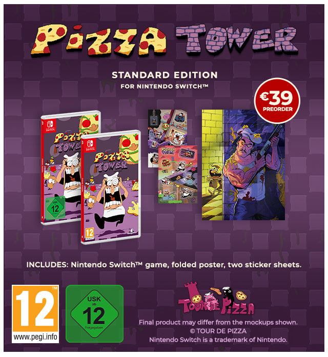 New Pizza Tower physical editions are available for preorder at Fangamer.eu
