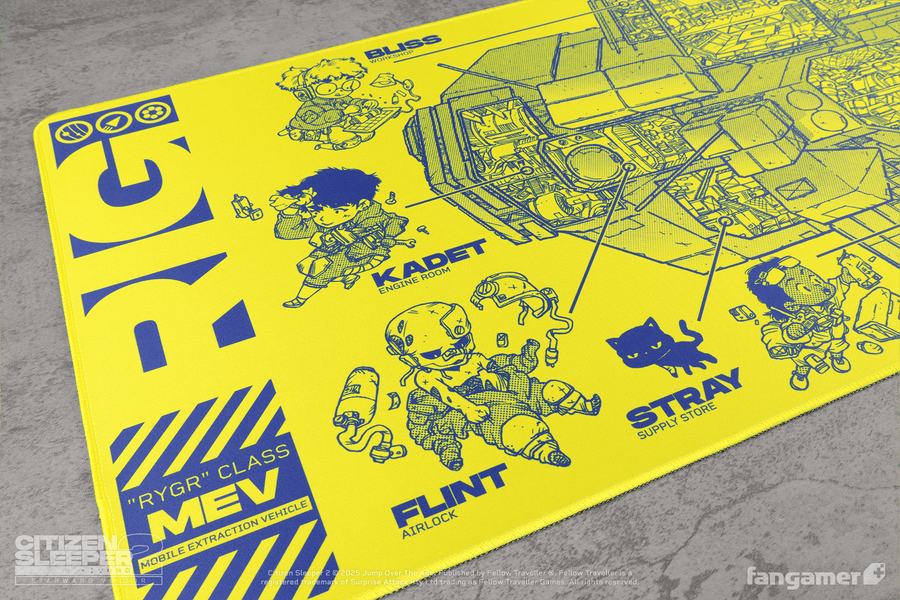 Rig Cross-Section Desk Mat - Citizen Sleeper