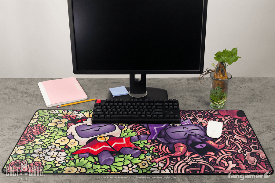 Friends That Slay Together Desk Mat - Cult of the Lamb