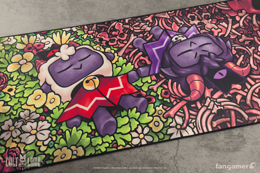 Friends That Slay Together Desk Mat - Cult of the Lamb