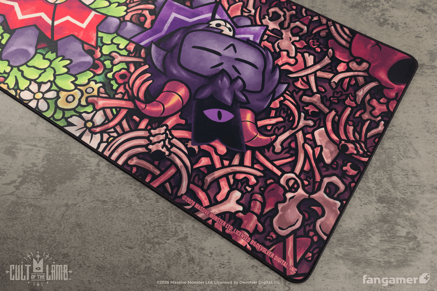 Friends That Slay Together Desk Mat - Cult of the Lamb
