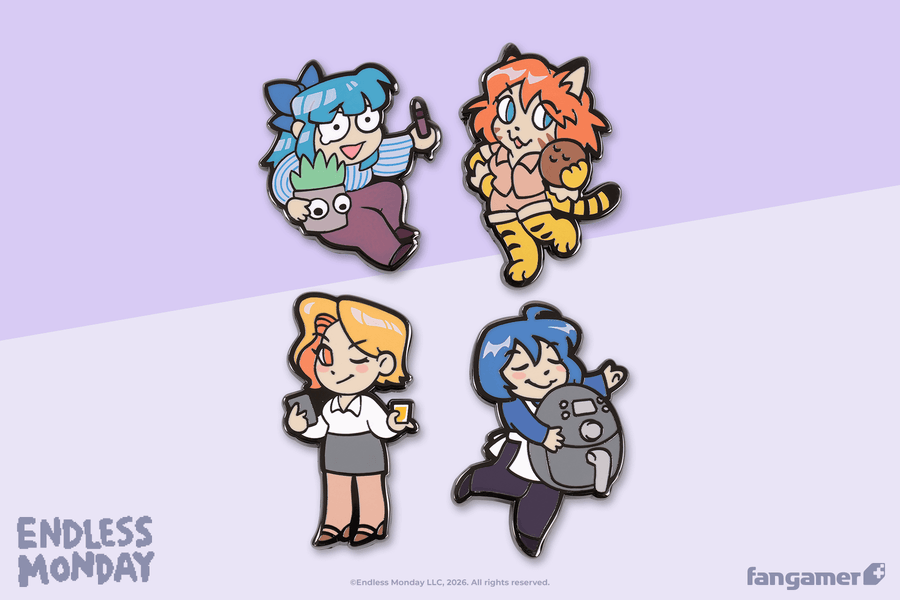 Endless Monday Character Pin Set - Endless Monday: Dreams and Deadlines
