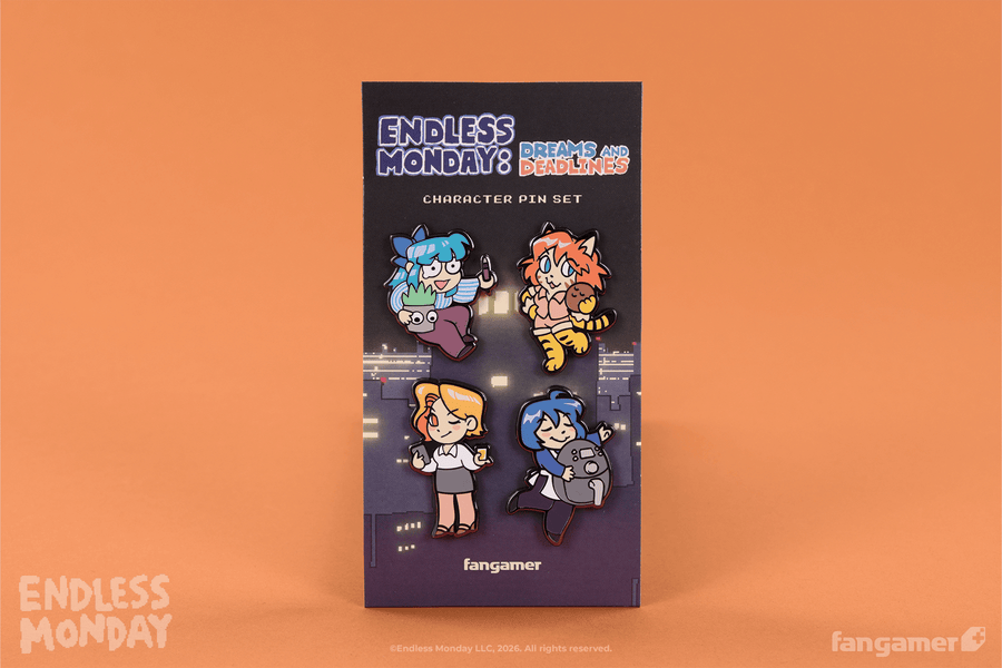 Endless Monday Character Pin Set - Endless Monday: Dreams and Deadlines