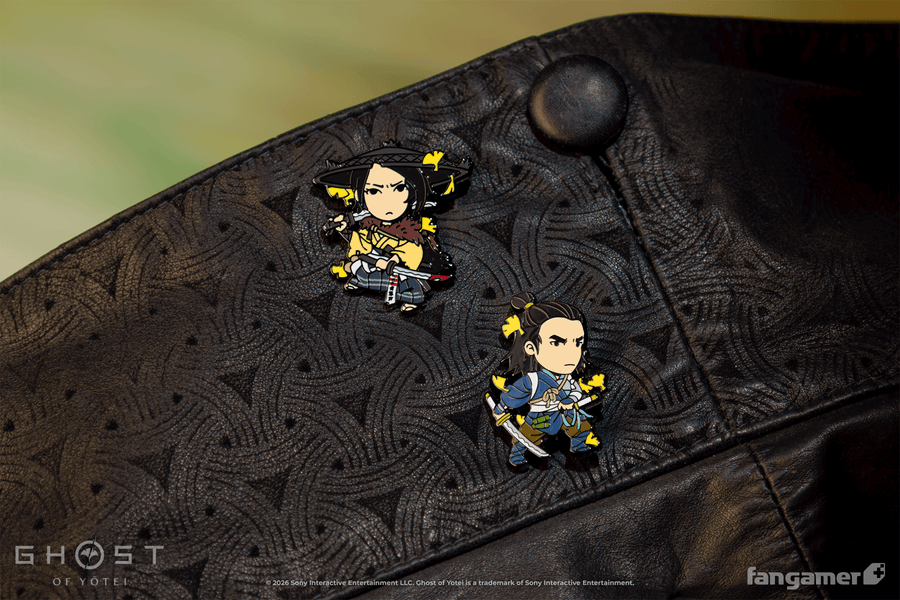 Twin Wolves Pin Set - Ghost of Yōtei