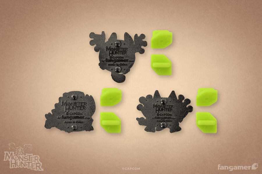 Wonk Monster Enamel Pin Set 1 - Monster Hunter
