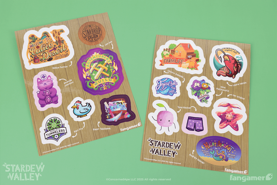 Pelican Town Sticker Sheets - Stardew Valley