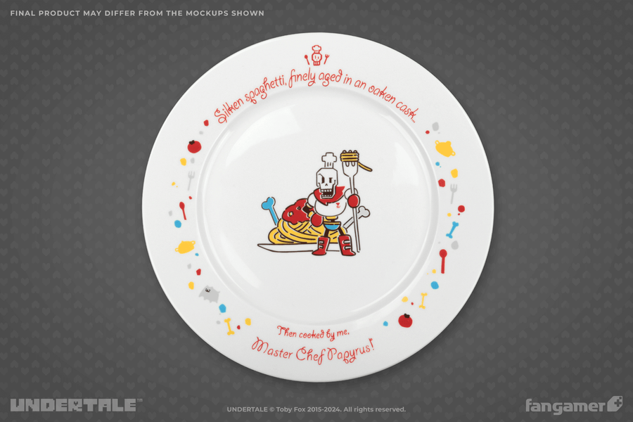 Papyrus Date Commemorative Spaghetti Plate - UNDERTALE