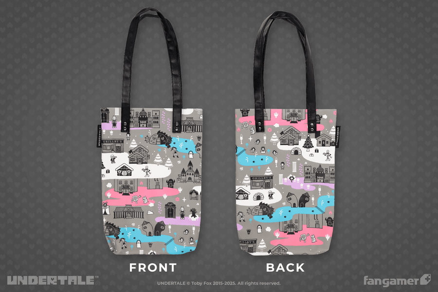  Underground Journey Faux Leather Tote - UNDERTALE