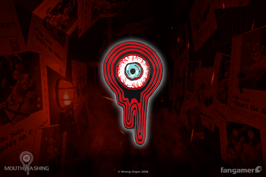 Eyeball Pin - Mouthwashing