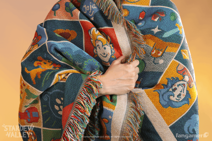 Farmhouse Patchwork Throw Blanket - Stardew Valley