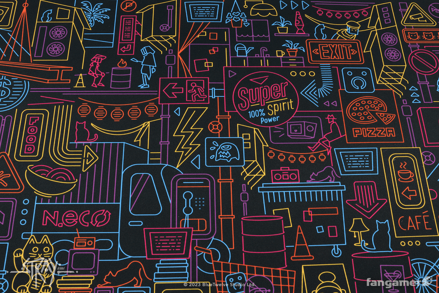 Walled City 99 Desk Mat - STRAY