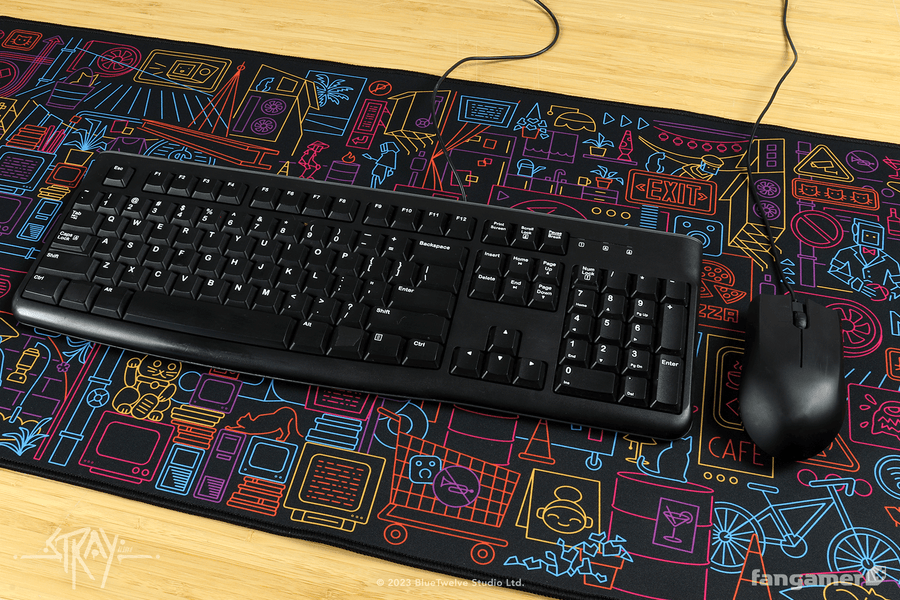 Walled City 99 Desk Mat - STRAY