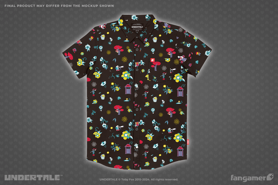 Underground Garden Button-Up Shirt - UNDERTALE