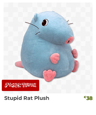 Pizza Tower Stupid Rat Plush is back in stock at Fangamer.eu