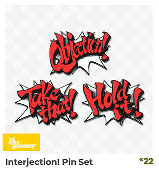 Interjection! Pin Set is back in stock at Fangamer.eu!