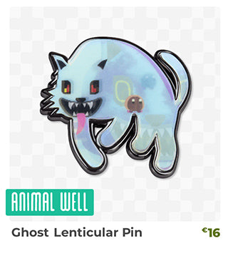 Ghost Lenticular Pin is back in stock at fangamer.eu