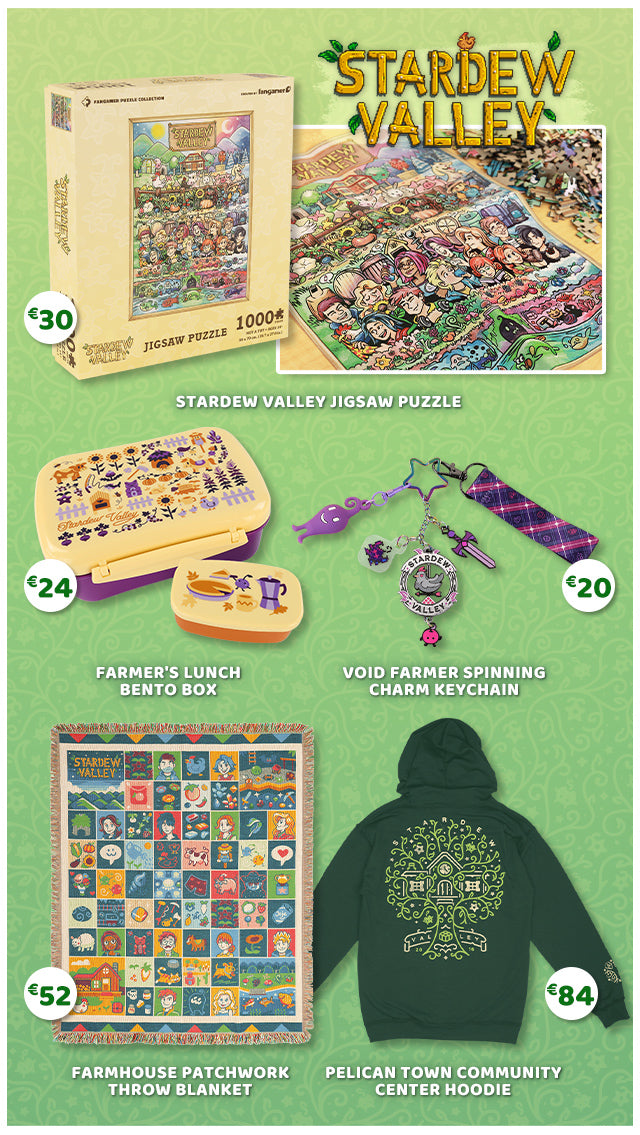 New Stardew Valley merch is available at fangamer.eu