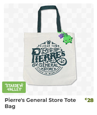 Pierre's General Store Tote Bag is back in stock at Fangamer.eu