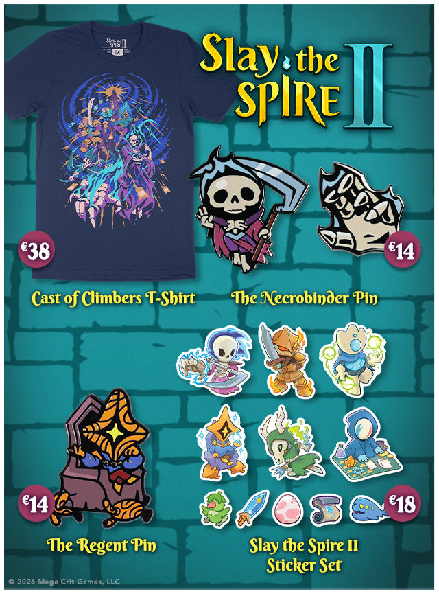 New Slay The Spire II merch available at fangamer.eu