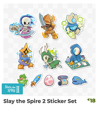 Slay the Spire 2 Sticker Set is back in stock at Fangamer.eu