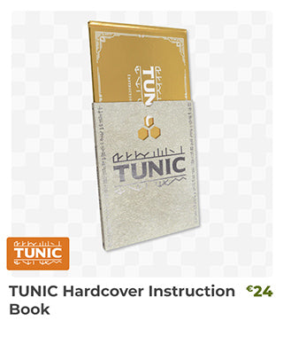 TUNIC Hardcover Instruction Book is back in stock at Fangamer.eu