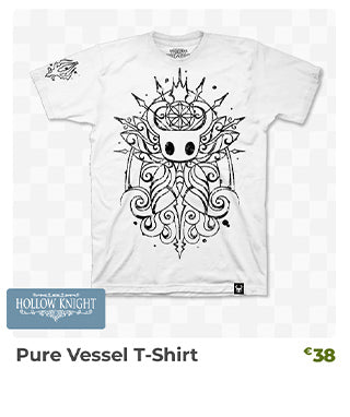 Pure Vessel T-Shirt is back in stock at fangamer.eu