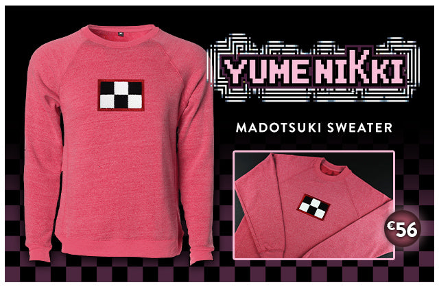 New Yume Nikki, Madotsuki Sweater available at Fangamer.eu