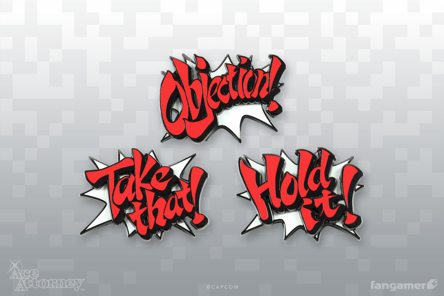 Interjection! Pin Set - Ace Attorney