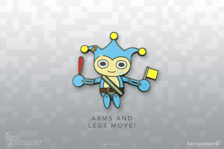 Blue Badger Dancing Pin - Ace Attorney