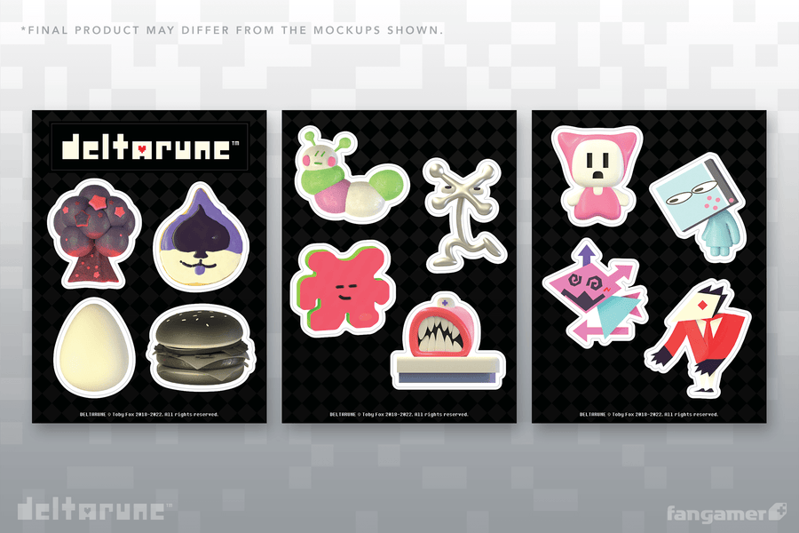 Deltarune NPC Sticker Sheet - DELTARUNE