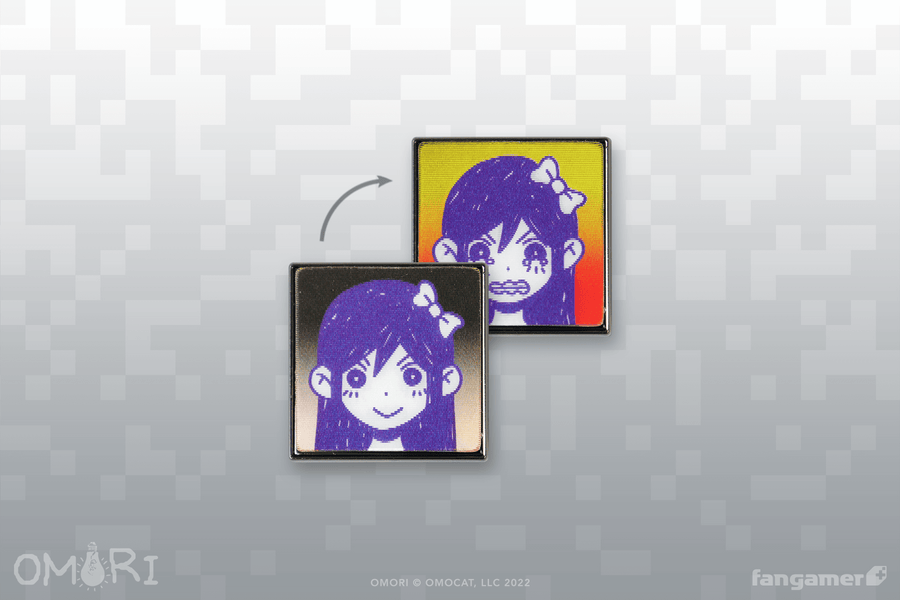 Angry AUBREY Lenticular Pin - OMORI